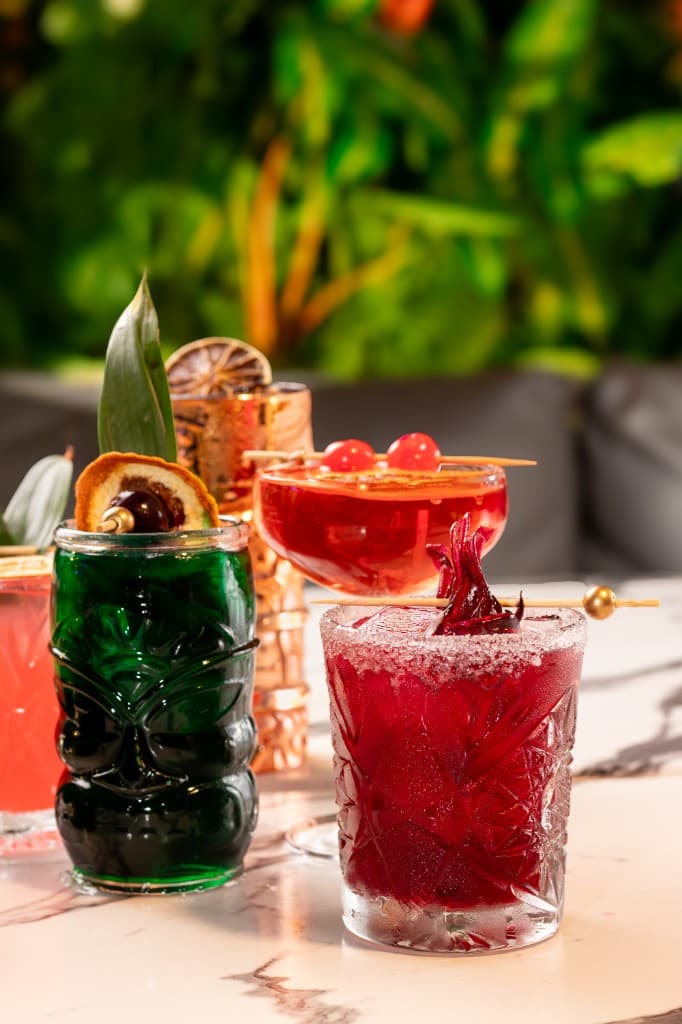 Drinks menu at Carnaval Rooftop