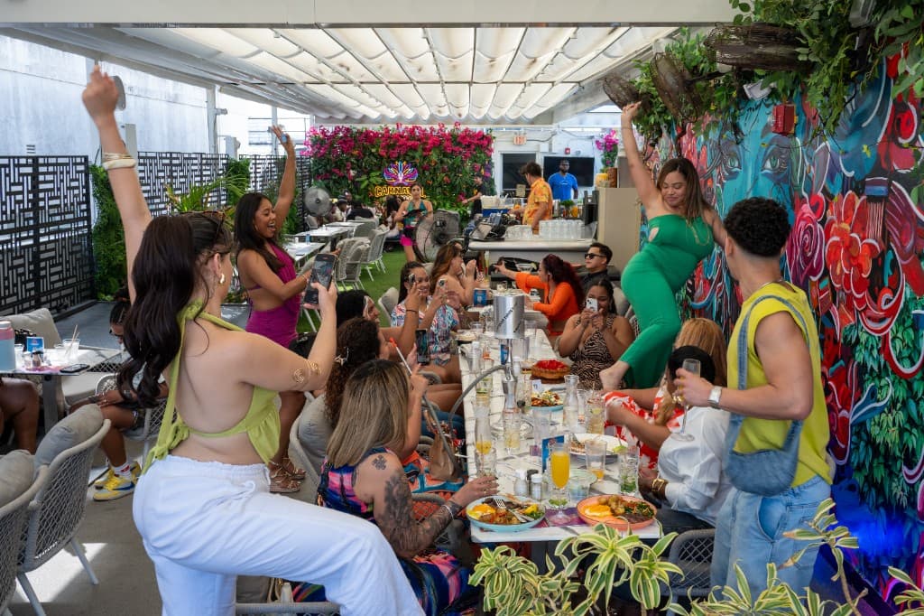 A celebration at Carnaval Rooftop